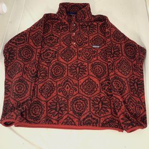 Vintage Crazy 1990’s Patagonia Synchilla Fleece Jacket XL Men’s Nepali Floral